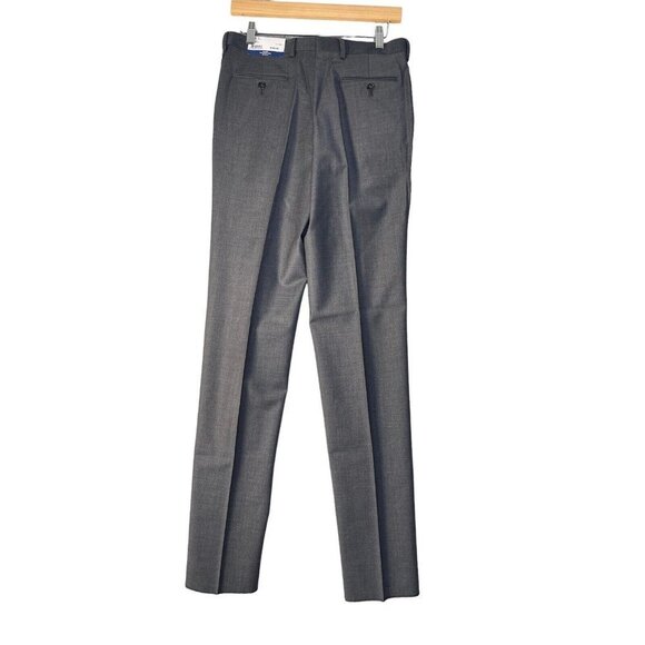 HART SCHAFFNER MARX Men's Tailored Chicago Flat Front Wool Dress Pants SZ 20R/30 - Picture 6 of 11